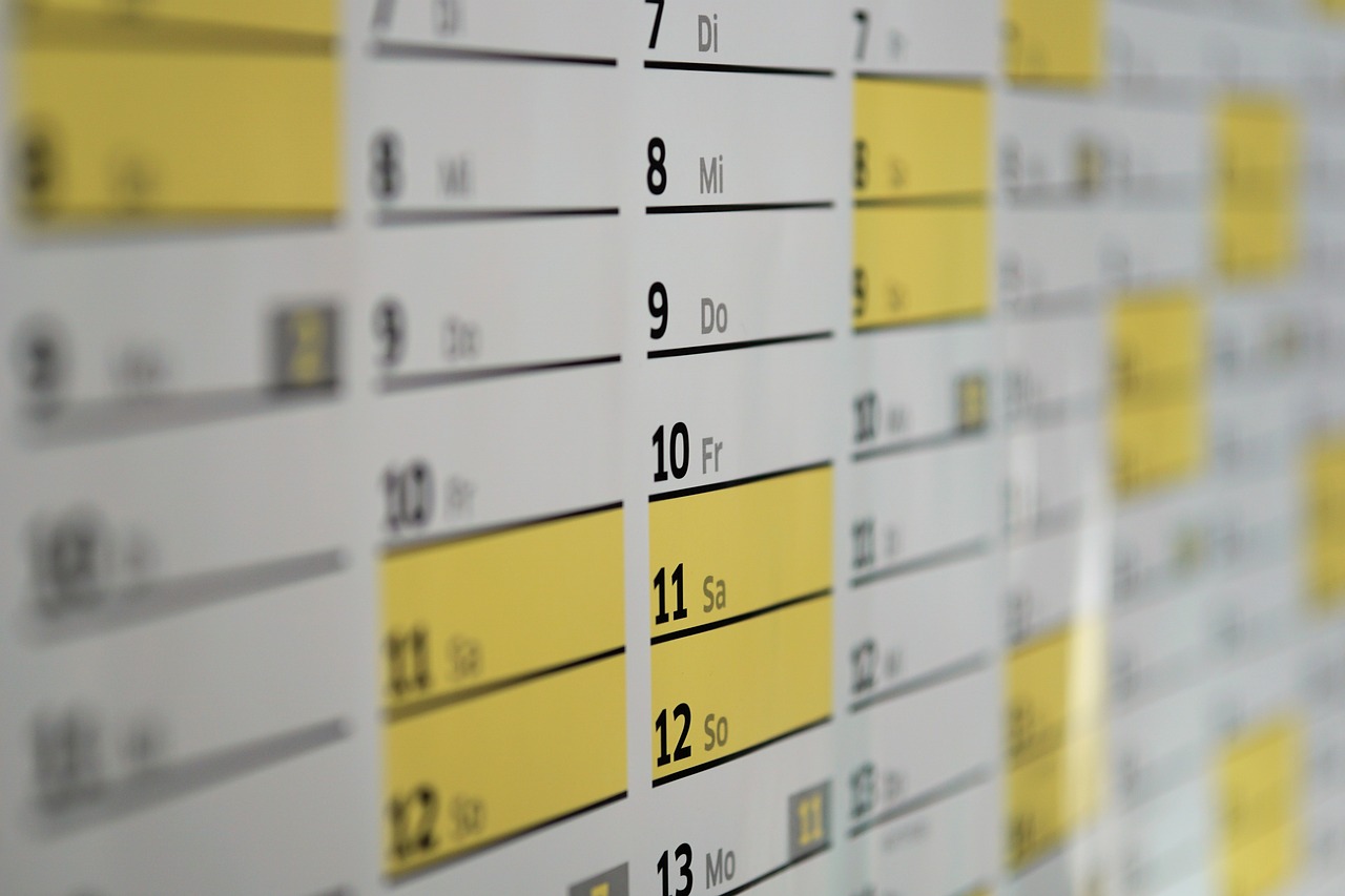 calendar, dates, schedule